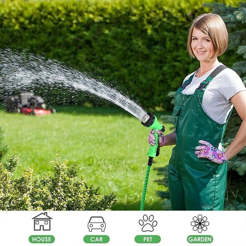 Furtun de grădină extensibil și flexibil cu duză de pulverizare 25, 50,