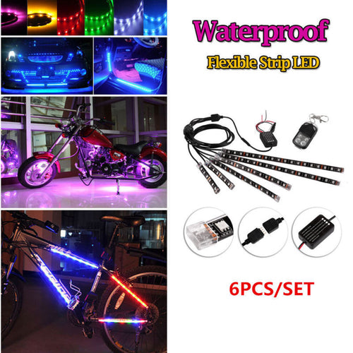 Sistem de iluminat LED RGB pentru mașină și motocicletă cu control vocal