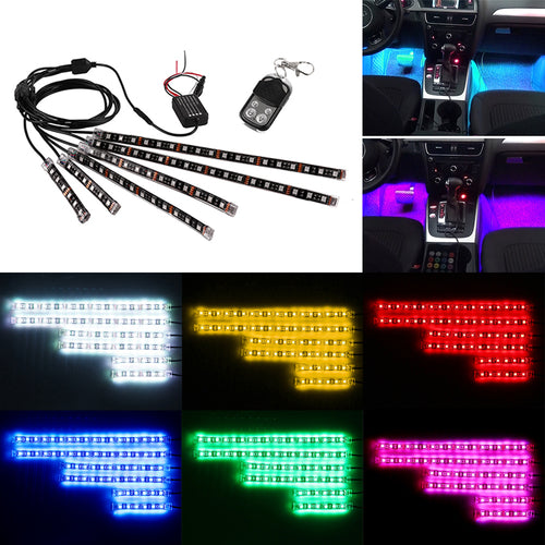 Sistem de iluminat LED RGB pentru mașină și motocicletă cu control vocal