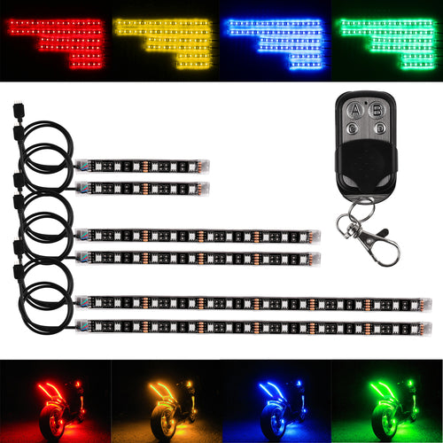 Sistem de iluminat LED RGB pentru mașină și motocicletă cu control vocal