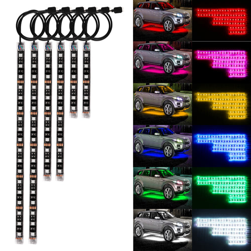 Sistem de iluminat LED RGB pentru mașină și motocicletă cu control vocal