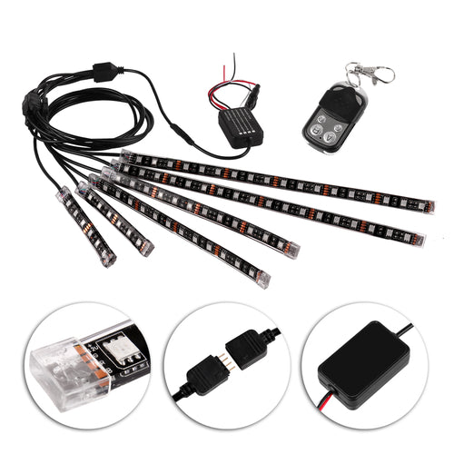 Sistem de iluminat LED RGB pentru mașină și motocicletă cu control vocal